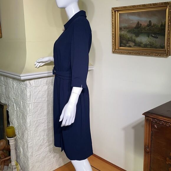 Tahari Arthur S. Levine Belted Dress - Picture 4 of 10